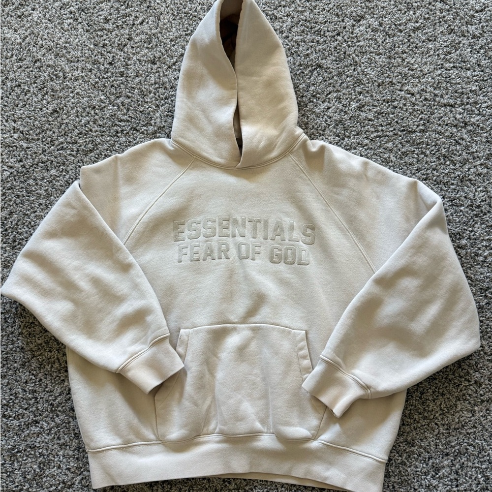 Fear of God Essentials Women’s Cream Hooded Sweatshirt